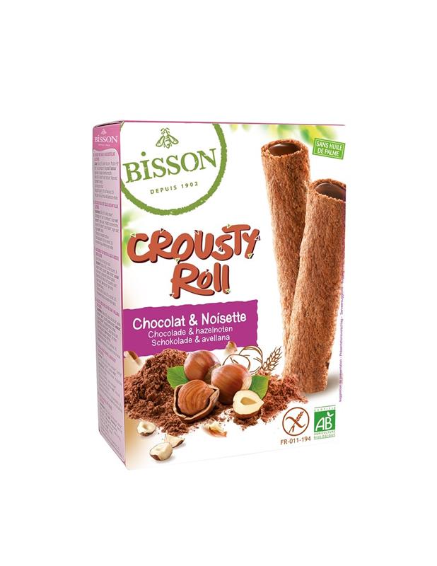 Rulou Crocant Cacao si Alune Bio Bisson 125gr