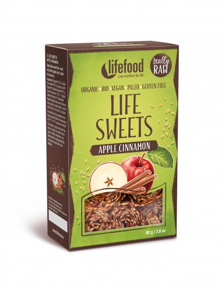 Rulouri cu Mar si Scortisoara Raw Bio Lifefood 80gr