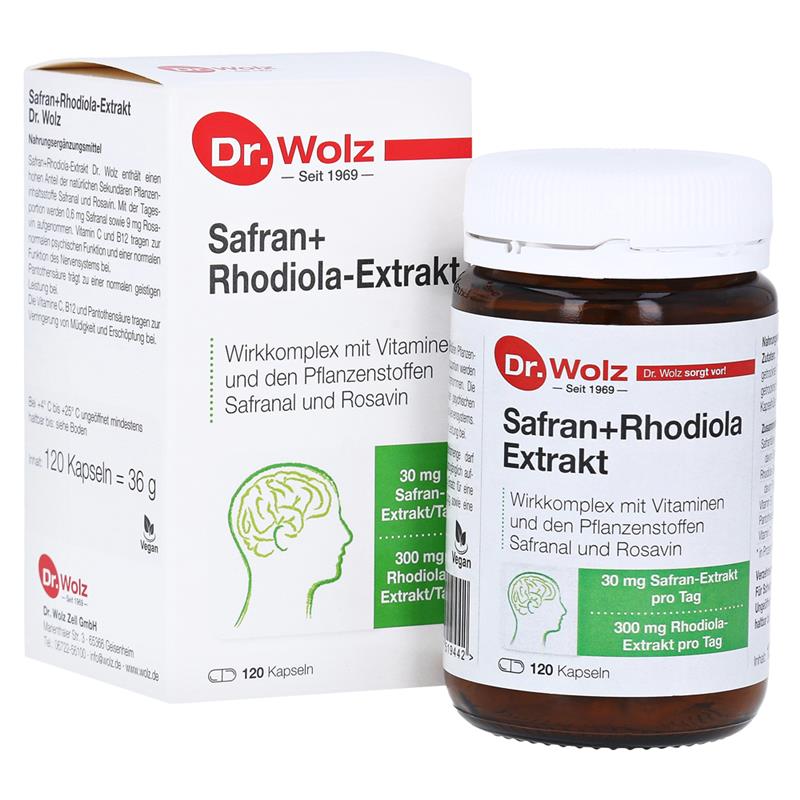 Safran + Rhodiola Extract 120 capsule Dr.Wolz