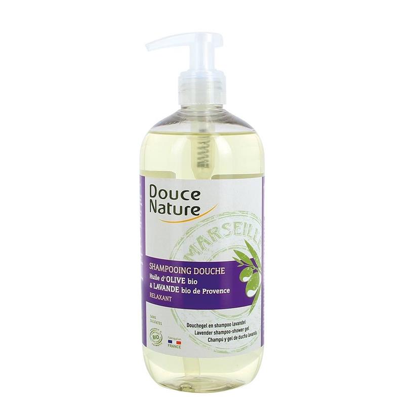 Sampon Bio Dus Calmant cu Sapun Marsilia si Lavanda Douce Nature 500ml