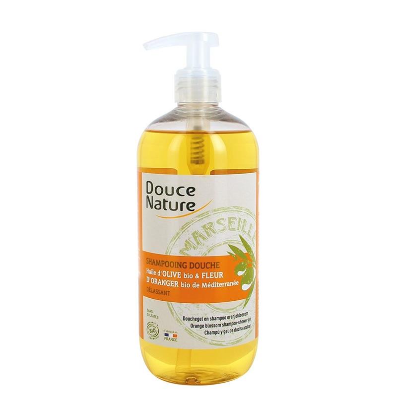 Sampon Bio Relaxant cu Sapun Marsilia si Flori Portocal Douce Nature 500ml