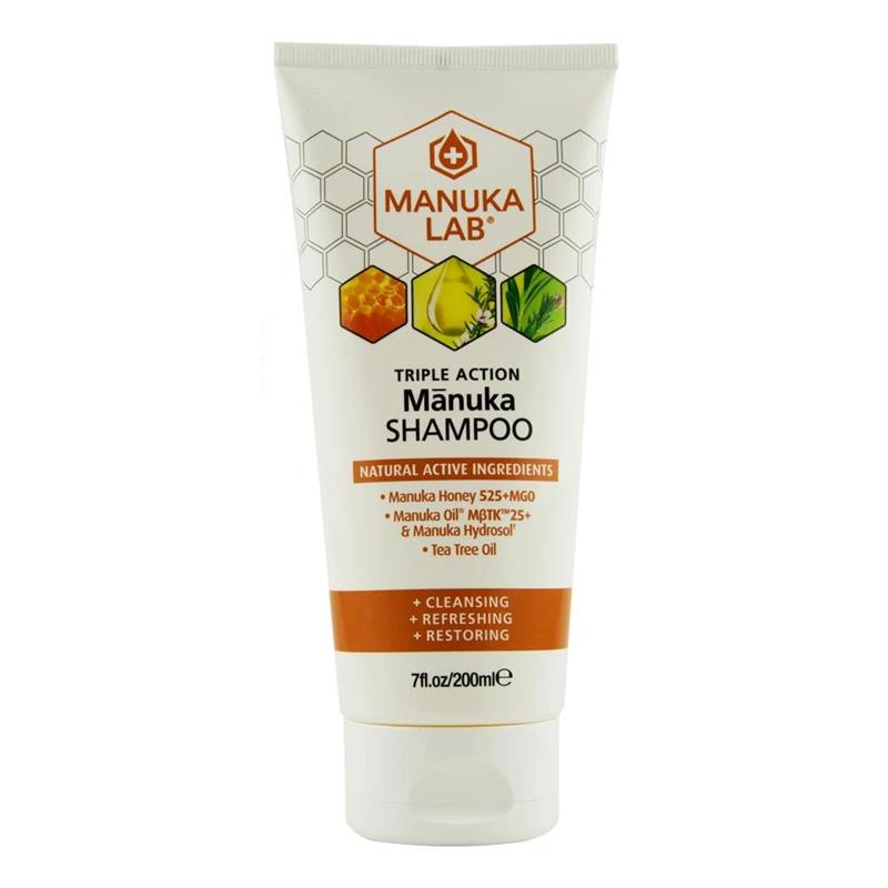 Sampon cu Miere de Manuka Naturala MGO  525+ cu Ulei de Manuka si Ulei de Tea Tree 200ml New Zealand