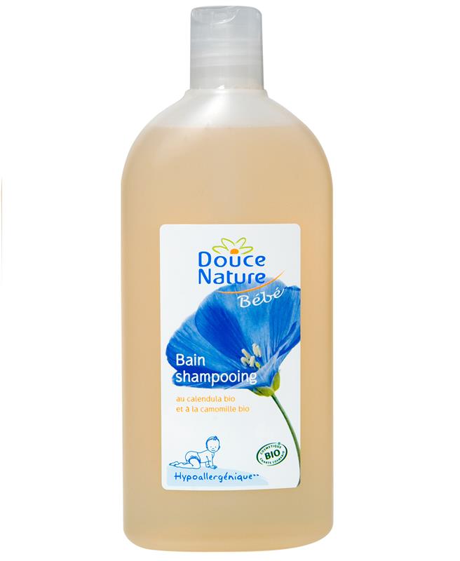 Sampon de Baie Bio Hipoalergenic pentru Bebelusi Douce Nature 300ml