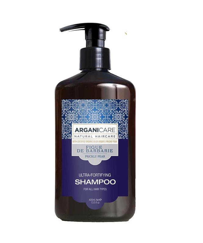 Sampon Fortifiant si Hranitor cu Ulei de Fruct de Cactus pentru Toate Tipurile de Par 400 mililitri Arganicare