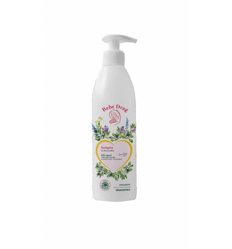 Sampon & Gel de Dus Bebe Drag cu Aloe si Bisabolol Viva Natura 500ml