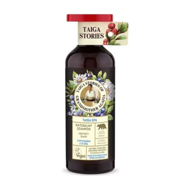 Sampon Natural Fortifiant cu Infuzie de 37 Plante 500 mililitri Bunica Agafia