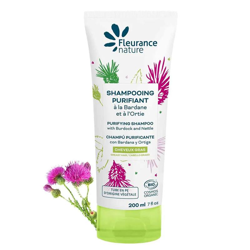 Sampon Purifiant cu Brusture pentru Par Gras Bio 200 mililitri Fleurance