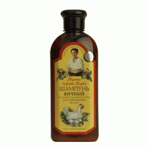 Sampon Regenerant pentru Par Normal cu Extract de Ou 350 mililitri Bunica Agafia