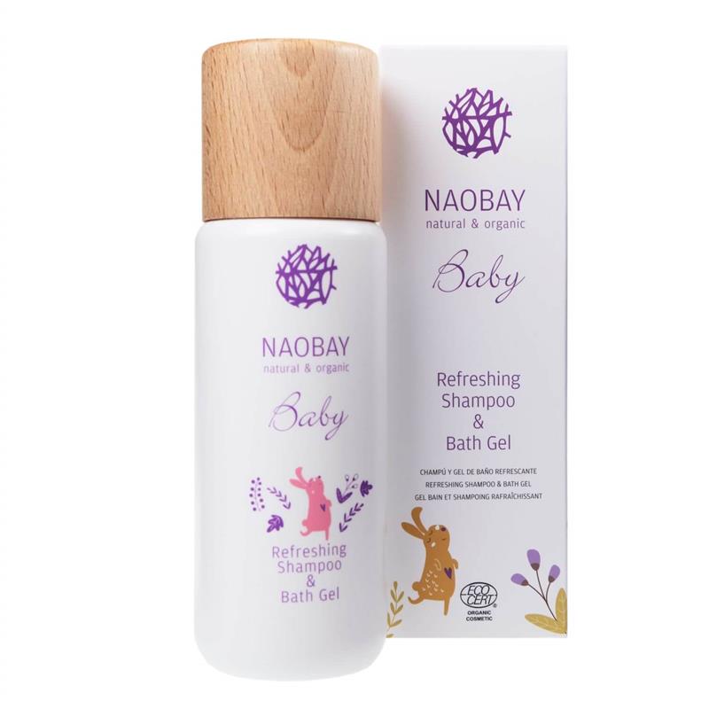 Sampon si Gel de Dus Hidratant cu Extract de Galbenele Organic pentru Copii 200 mililitri Naobay