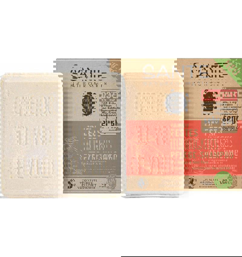 Sampon Solid pentru Ingrijirea Parului cu Mango si Aloe Vera Bio 60 grame Sante