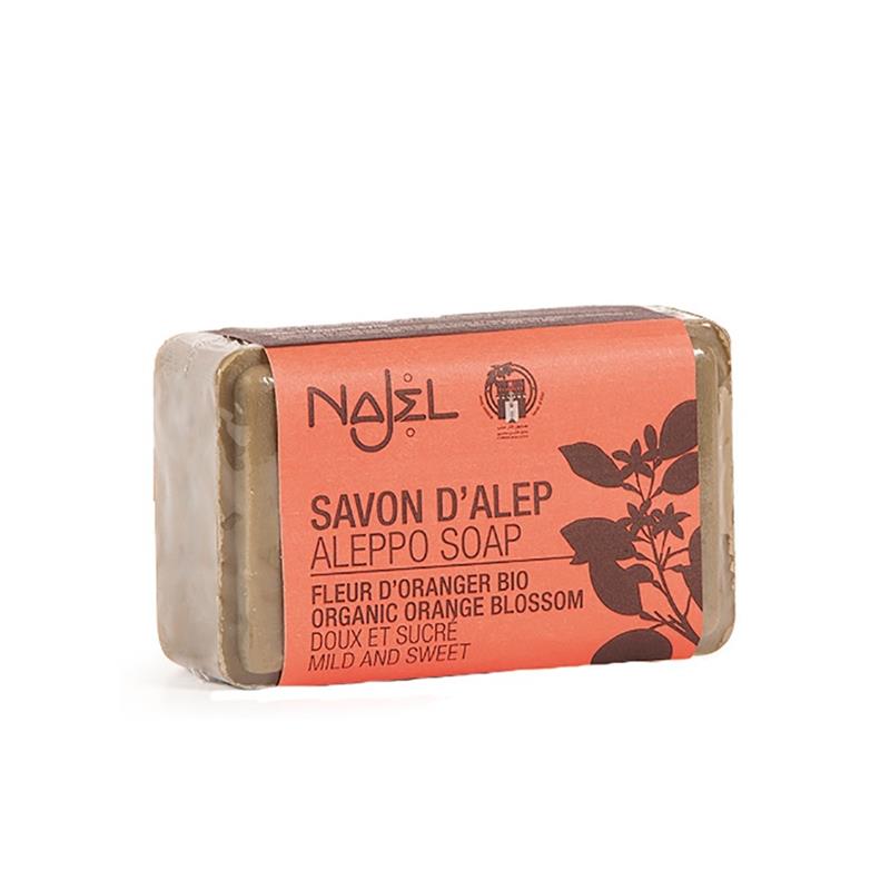 Sapun de Alep Bio cu Flori de Portocal Najel 100gr