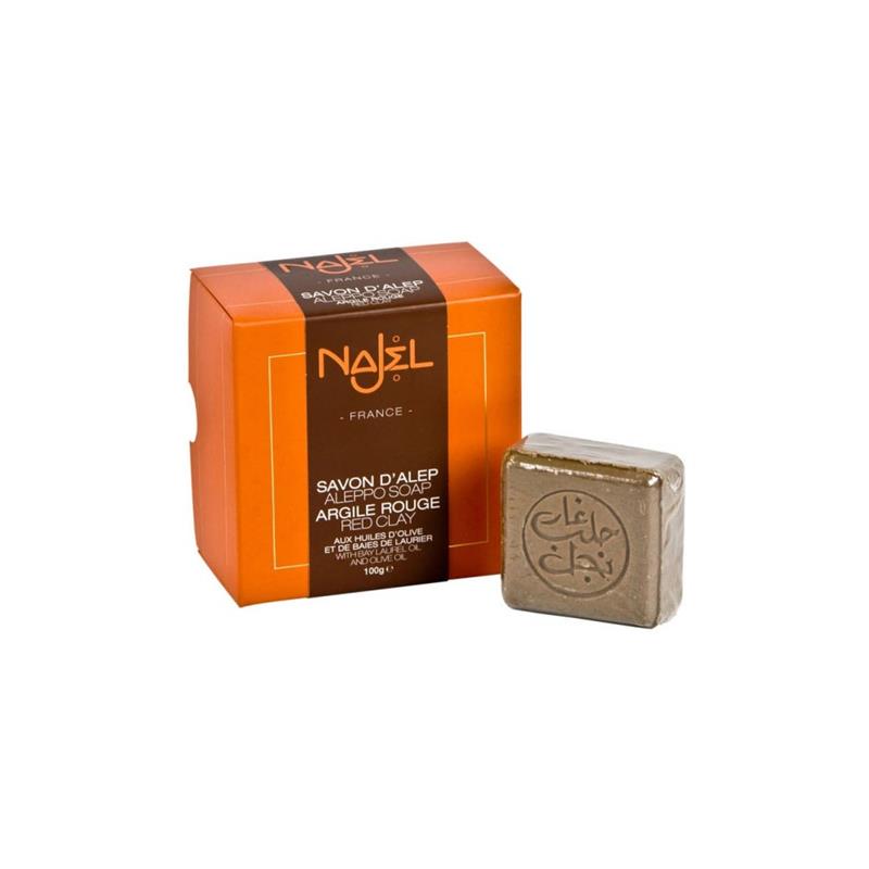 Sapun de Alep Collection cu Argila Rosie Najel 100gr