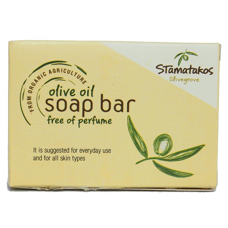Sapun din Ulei de masline Fara Parfum Bio 80gr Stamatakos