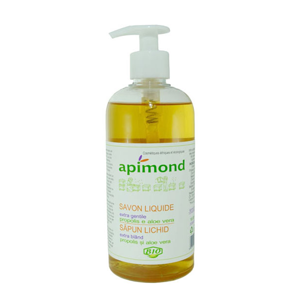 Sapun Lichid Extra Bland cu Propolis si Aloe Vera Eco Apimond 500ml