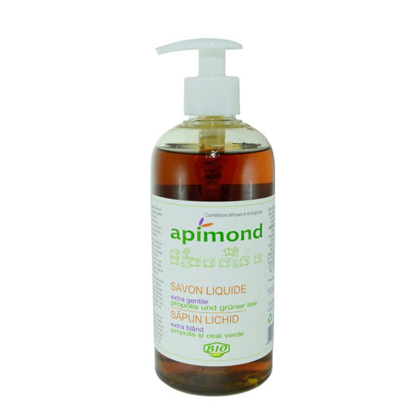 Sapun Lichid Extra Bland cu Propolis si Ceai Verde Eco Apimond 500ml