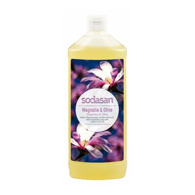 Gel de Dus / Sapun Lichid Bio Magnolie si Bergamota 1L Sodasan