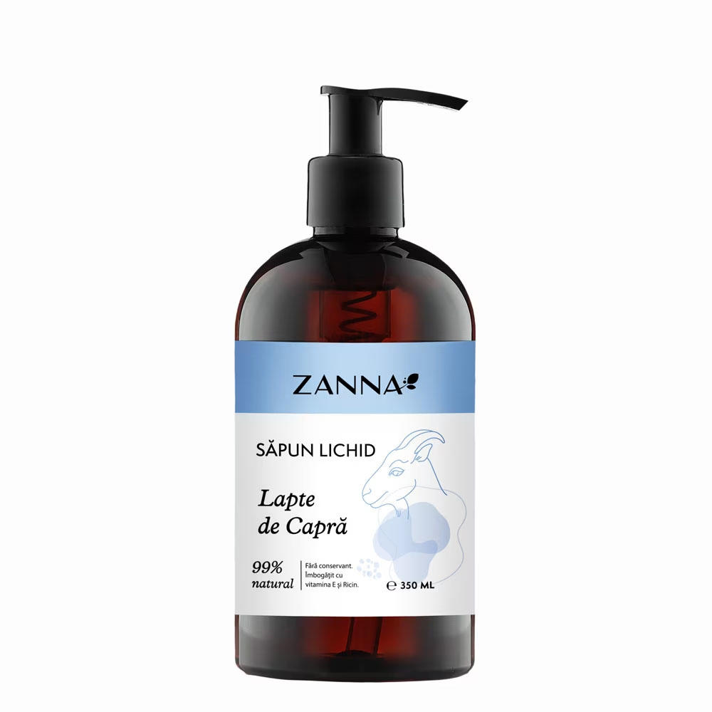Sapun Lichid Lapte de Capra 330 mililitri Zanna
