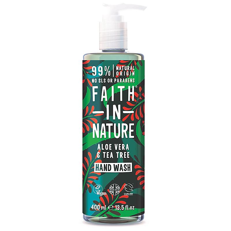 Sapun Lichid Natural cu Aloe Vera si Ulei de Tea Tree 400 mililitri Faith In Nature