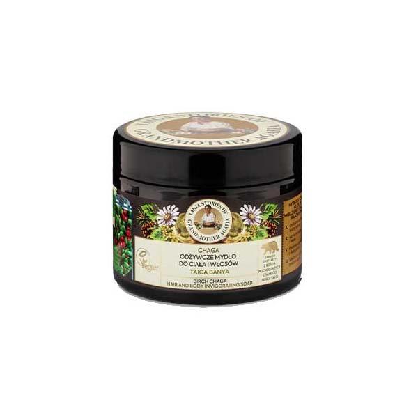 Sapun Revigorant Natural pentru Par si Corp cu Mesteacan 300 mililitri Bunica Agafia