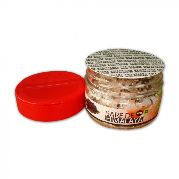 Sare de Himalaya cu Piper Boabe Negru Pronat 80gr