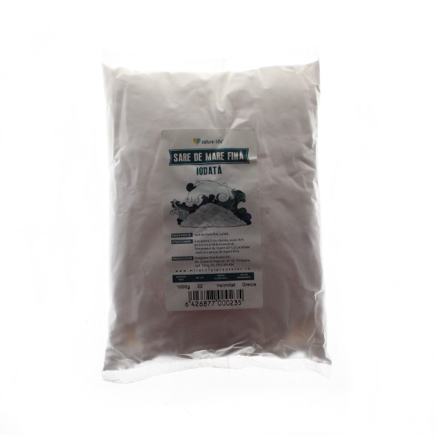 Sare de Mare Fina Iodata N4L 1000gr