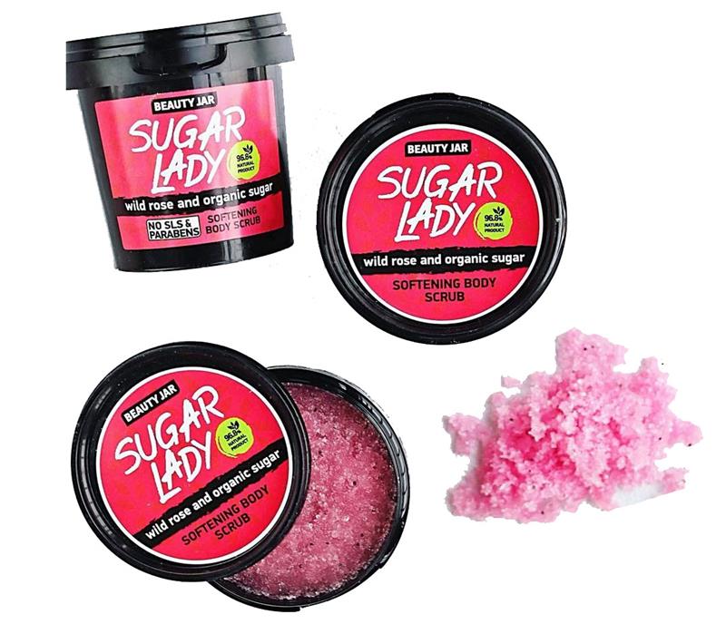 Scrub Corporal cu Trandafir Salbatic si Zahar Organic Sugar Lady 180 grame Beauty Jar