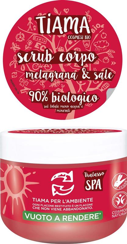 Scrub pentru Corp cu Rodie si Sare Bio 250ml Tiama