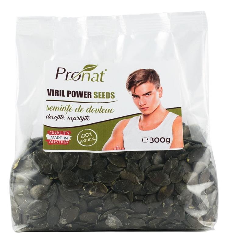 Seminte de Dovleac Decojite Natur Viril Power 300gr Pronat