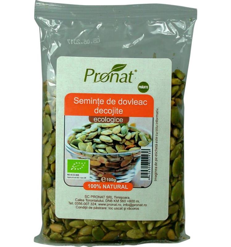 Seminte de Dovleac Prajite Bio Pronat 100gr