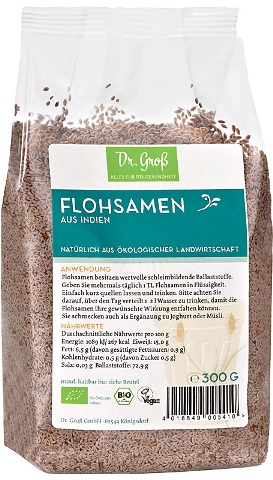 Seminte de Psyllium Bio 300gr Dr.Grob