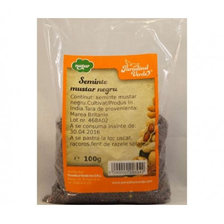 Seminte Mustar Negru Paradisul Verde 100gr