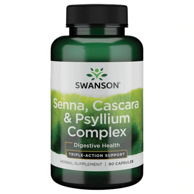 Senna Psyllium Cascara Complex 90 capsule Swanson