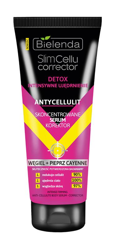 Ser Concentrat Anticelulitic Corector cu Carbune Activ si Piper Rosu 250ml Bielenda