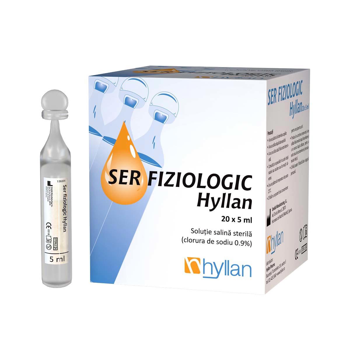 Ser Fiziologic 5 mililitri 20 monodoze Hyllan