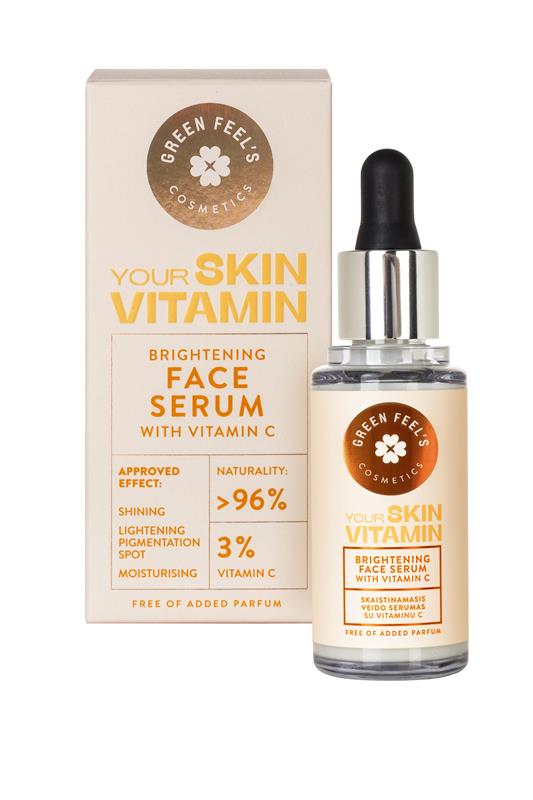 Ser pentru Fata Iluminator cu Vitamina C 30 mililitri Green Feel's