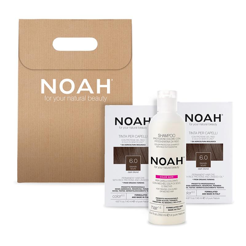 Set 2 + 1 Color & Protect Blond Inchis 6.0 530 mililitri Noah