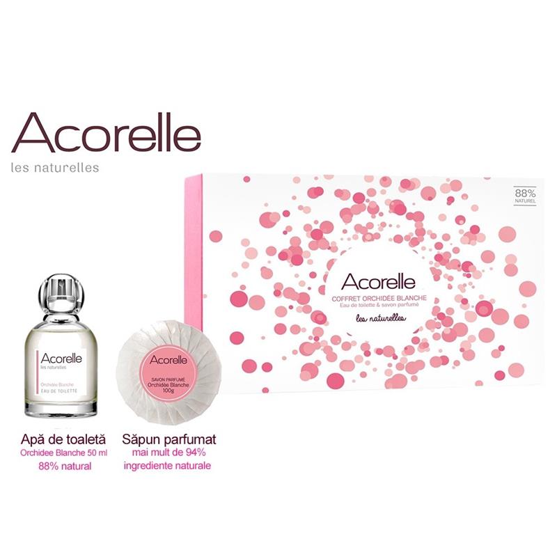 Set Cadou Orchidee Blanche Dama Acorelle 50ml+100gr