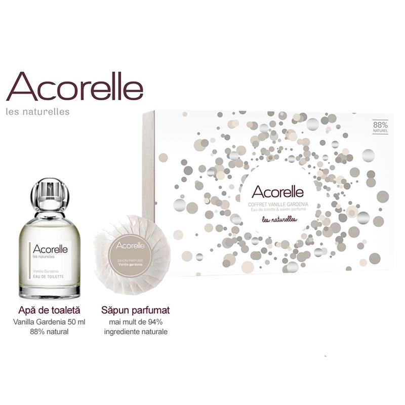 Set Cadou Vanille Gardenia Dama Acorelle 50ml+100gr