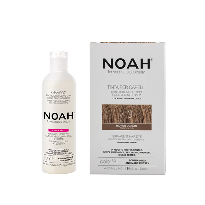 Set Color & Protect Blond Auriu 7.3 390 mililitri Noah
