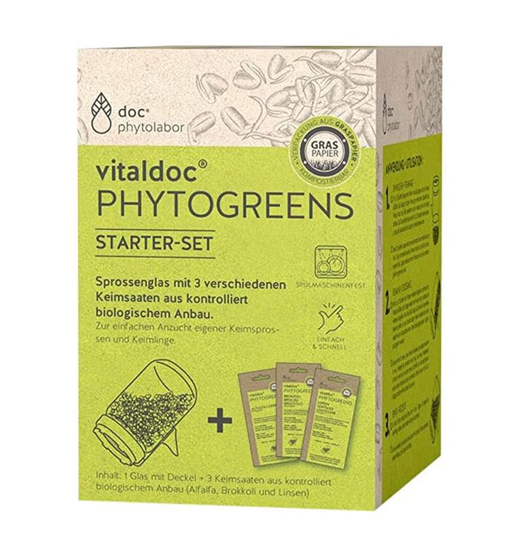 Set Complet pentru Germinat cu Borcan pentru Germinat cu 3 Plicuri de Seminte Bio 189 grame Doc. Phytolabor 1 bucata
