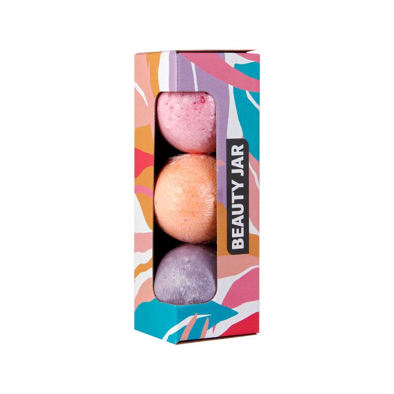 Set de 3 Bile de Baie cu Lavanda, Cirese si Ulei de Migdale 3 bucati x 115 grame Beauty Jar