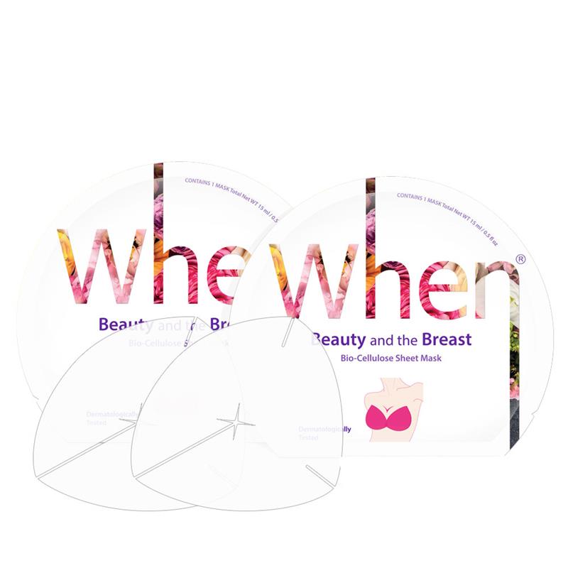 Set Masca Coreana Nutritiva din Bioceluloza pentru Fermitatea Sanilor 4 bucati When