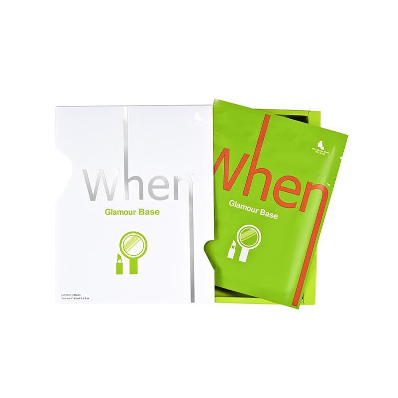 Set Masca Coreana Primer din Bioceluloza cu Peptide si Colagen Glamour Base 115 mililitri When