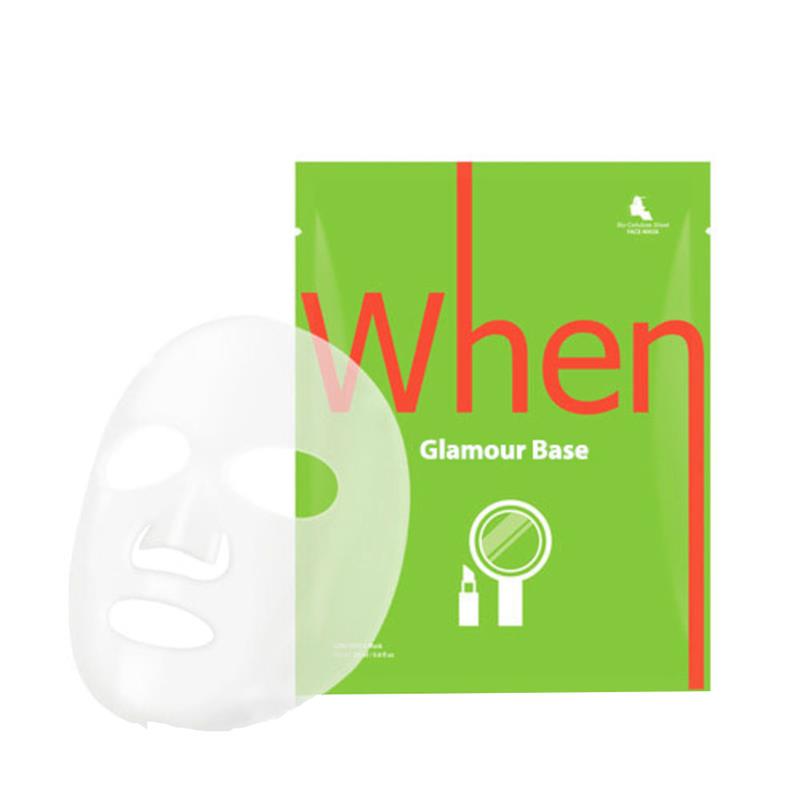 Set Masca Coreana Primer din Bioceluloza cu Peptide si Colagen Glamour Base 115 mililitri When