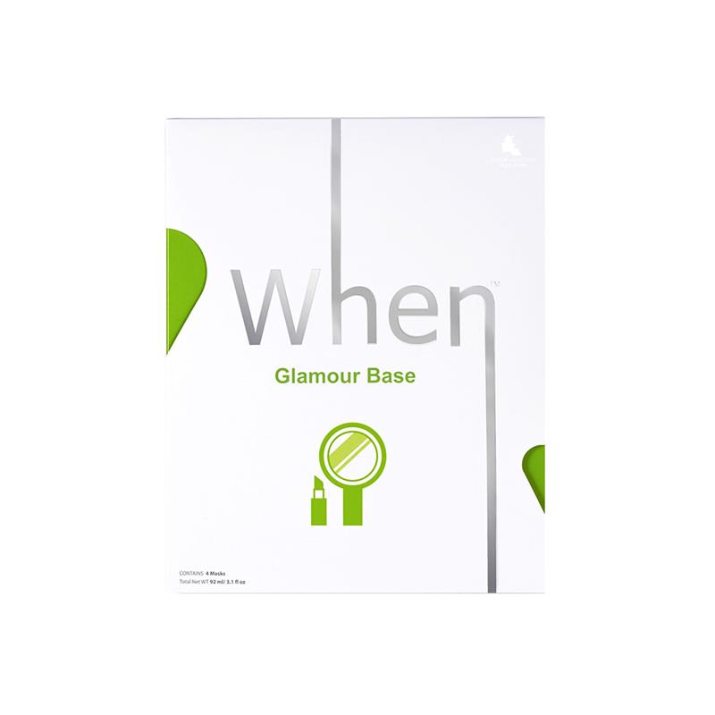 Set Masca Coreana Primer din Bioceluloza cu Peptide si Colagen Glamour Base 115 mililitri When