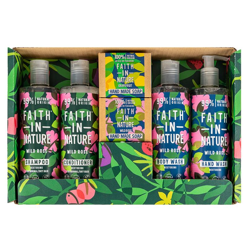 Set Ritual de Ingrijire cu Trandafir Salbatic 6 piese Faith In Nature