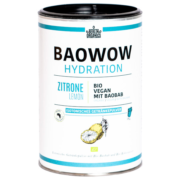 Shake Isotonic cu Lamaie Baowow Hydration Bio 400gr Berlin Organics
