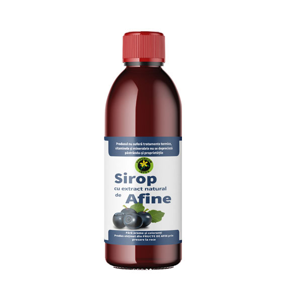 Sirop Afine cu Zahar 500 mililitri Hypericum