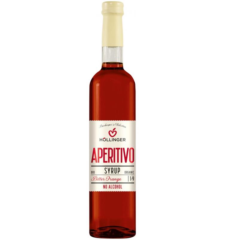 Sirop Aperitiv Bitter Orange Fara Alcool 1:9 Bio 500 mililitri Hollinger