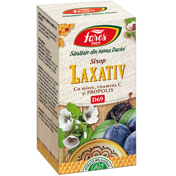 Sirop Laxativ cu Miere,Propolis si Vitamina C  Fares 100ml